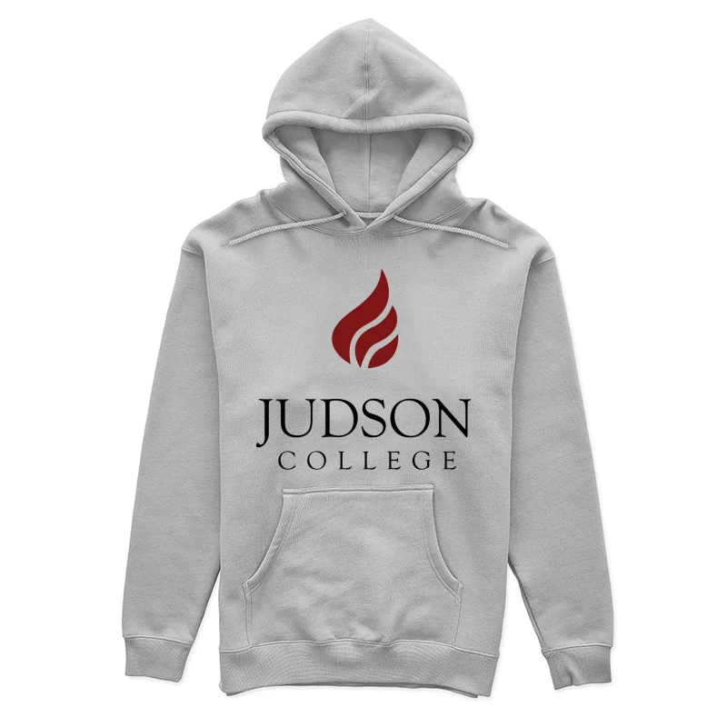 Judson College Educational Institution Logo with Red Flame Symbol Female Pullover Hoodie