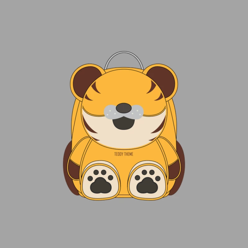 Sac à dos enfant en forme de tigre Femme T-Shirt
