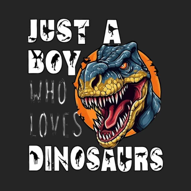 Ein Junge, der Dinosaurier liebt Herren Pullover Sweatshirt