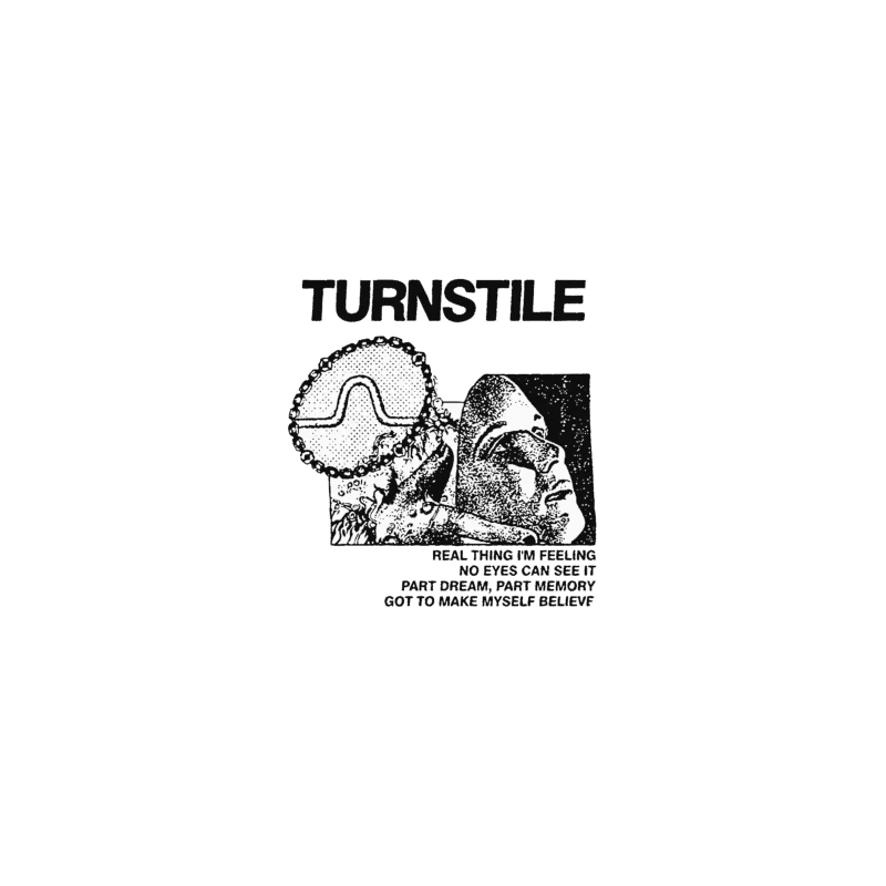 Turnstile Punk Rock Album Cover Art - "Real Thing I'm Feeling" Desk Mat