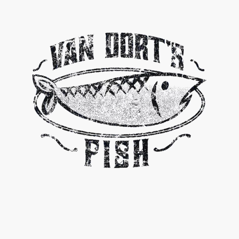 Van Dort_s Fish Cotton Tote Bag