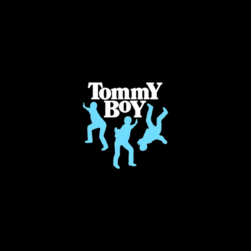 Tommy Boy Logo with Dancing Blue Silhouettes iPhone Case