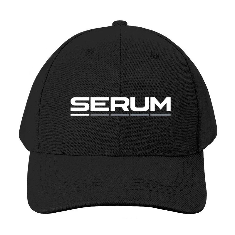 Minimalist Serum Audio Software Logo Design Baseball Cap