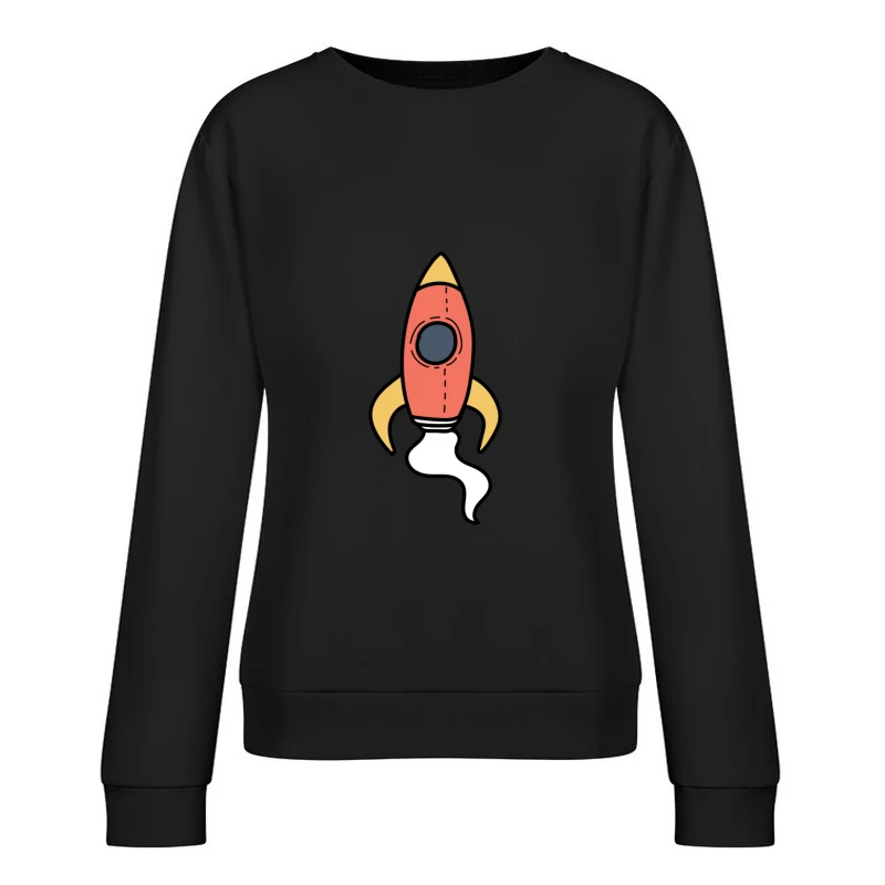 Illustration de fusée colorée Femme Sweat-shirt à enfiler