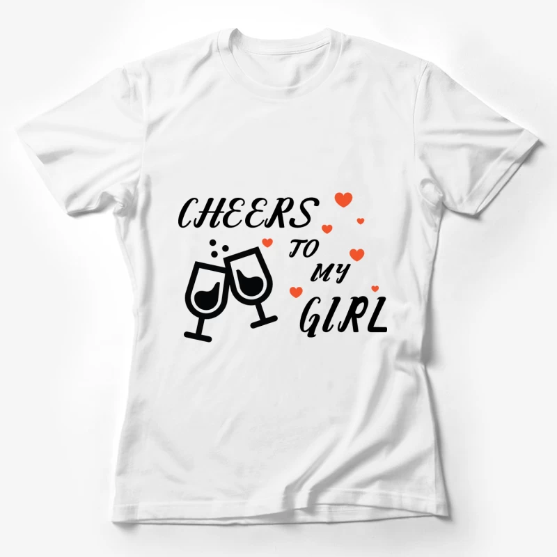 Amour et Célébration avec Verres Femme T-Shirt