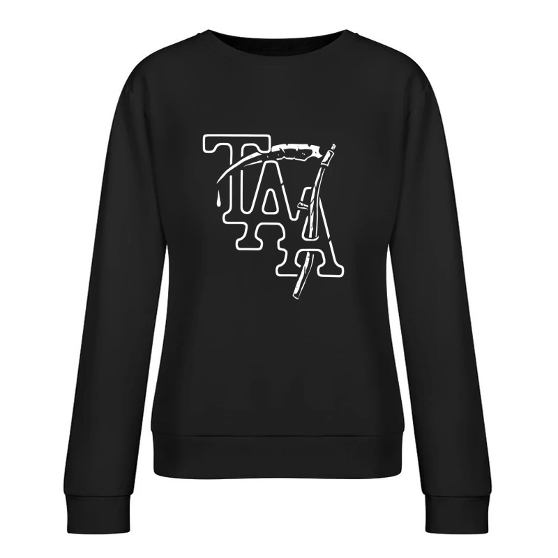 The Amity Affliction White Logo Female Pullover Sweatshirt