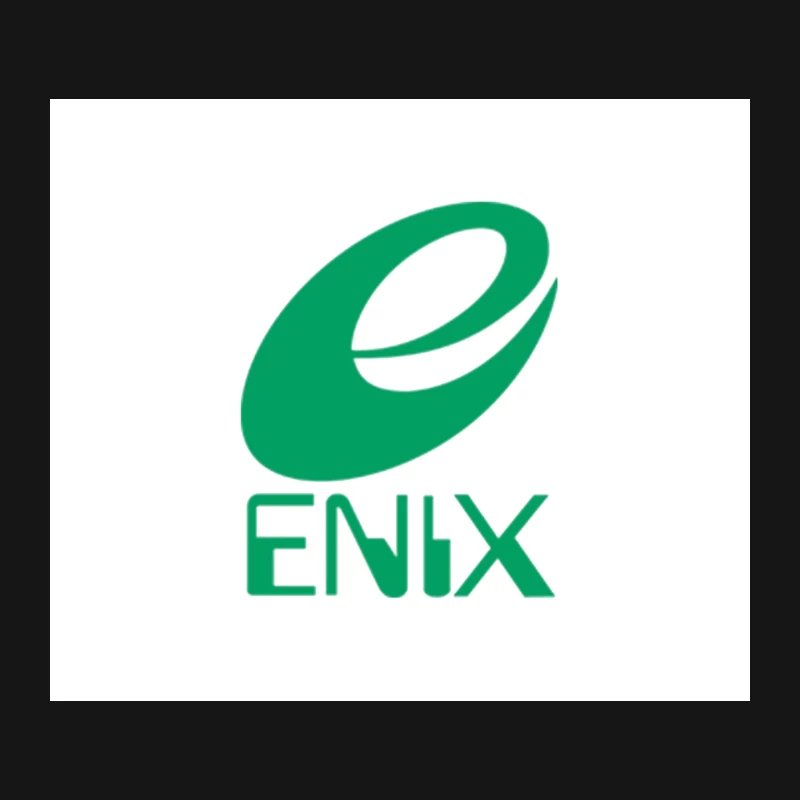 Green Stylized Enix Gaming Company Logo Mouse Pad