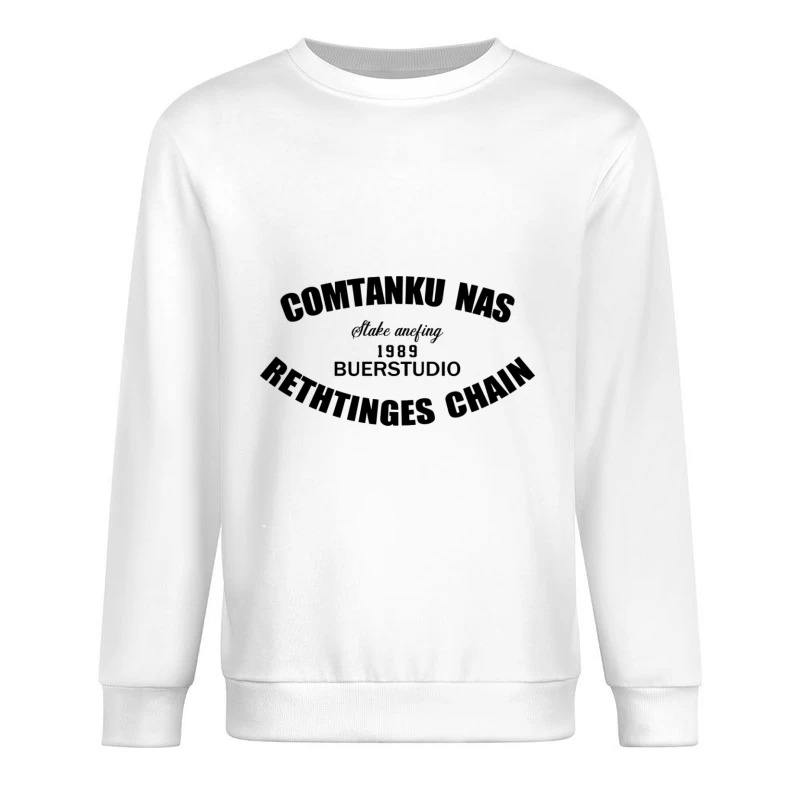 Retro-Design mit Text Herren Pullover Sweatshirt