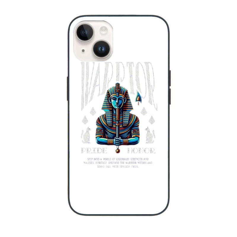 Majestic Egyptian Pharaoh - Pride and Honor Illustration iPhone Case