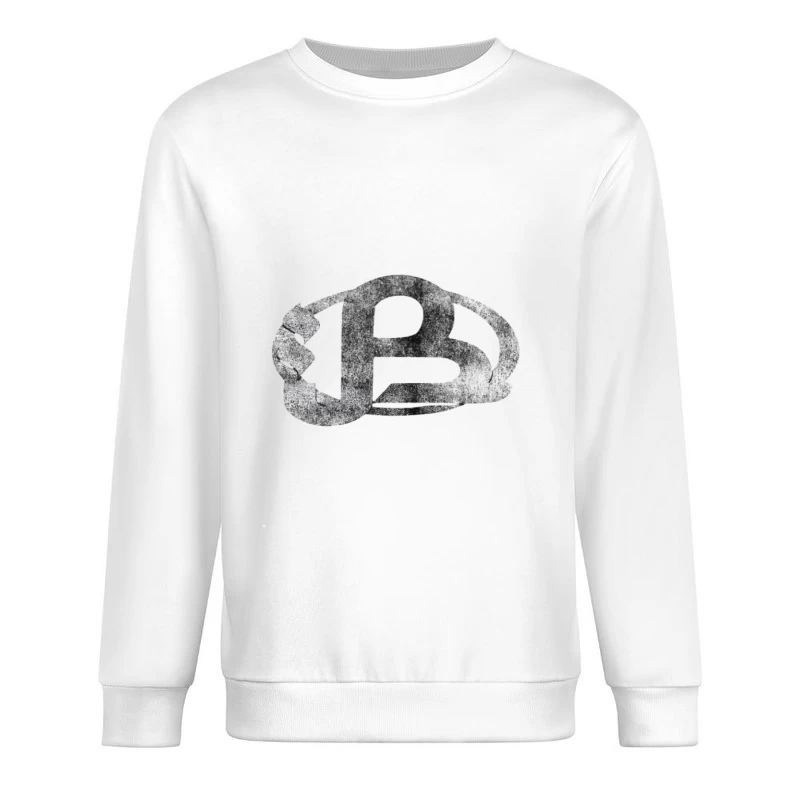Graffiti-Stil Buchstabenlogo Herren Pullover Sweatshirt