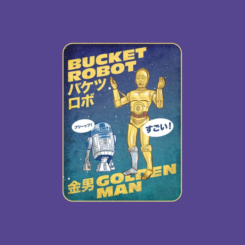 Vintage Japanese Star Wars Droids Poster Art Pin