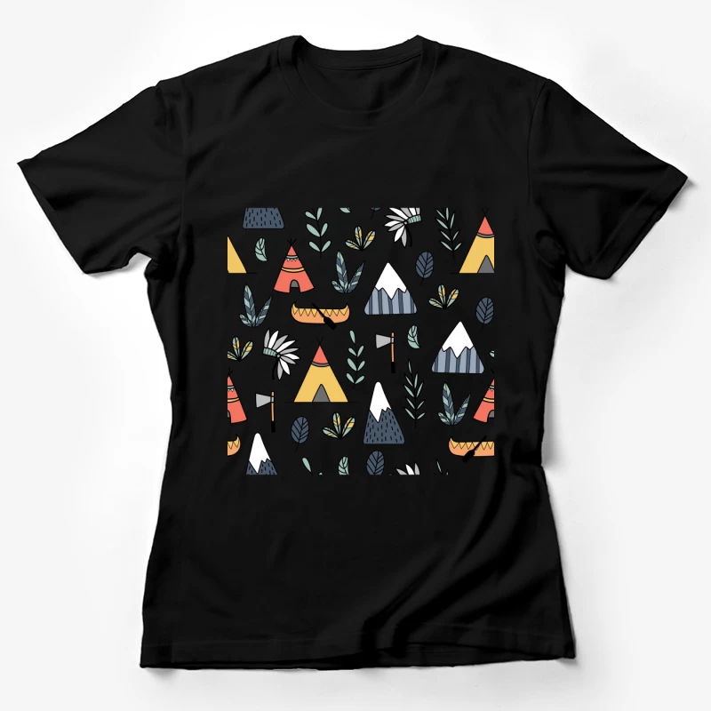 Motifs de camping et nature Femme T-Shirt