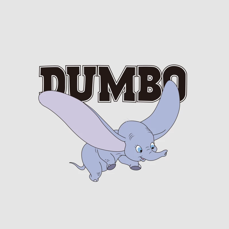 Dumbo Fliegender Elefant Herren Pullover Hoodie