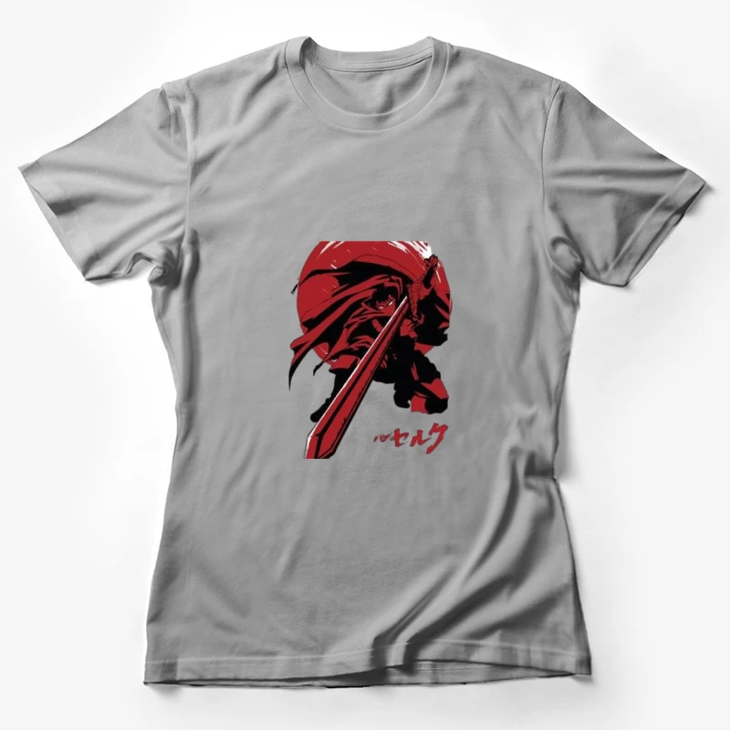 Schwertkämpfer in rotem Umhang Damen T-Shirt