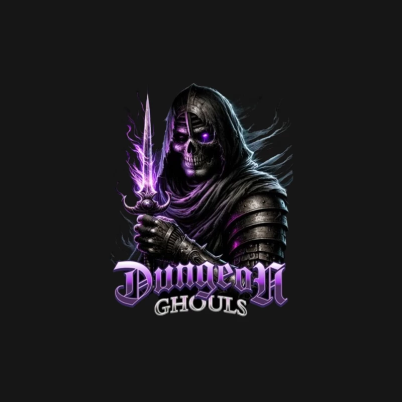 Ethereal Dark Knight with Purple Magic - Dungeon Ghouls Mouse Pad