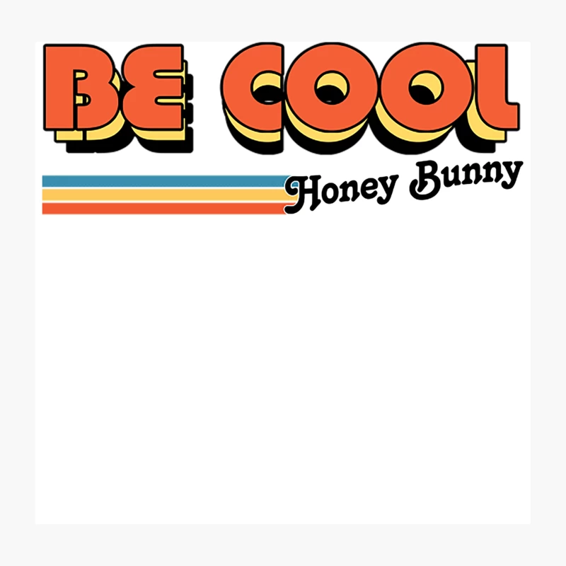Be Cool Honey Bunny! Throw Pillow
