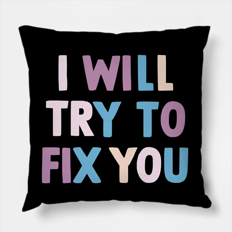 Coldplay Fix You Throw Pillow