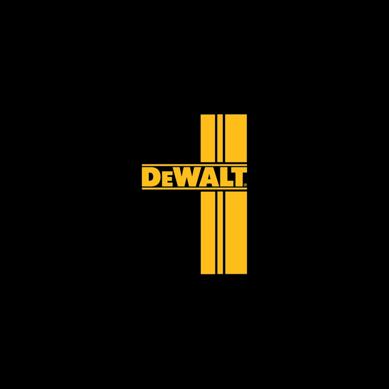 DeWalt Power Tools Brand Logo in Yellow Coffee Mug