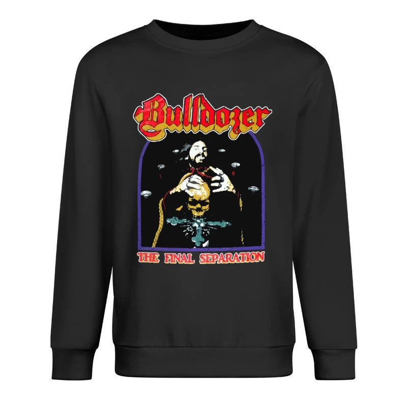 Bulldozer - The Final Separation Metal Album Cover Art Male Pullover Sweatshirt