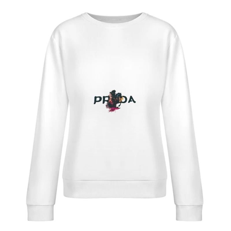 Design artistique de cheval coloré Femme Sweat-shirt à enfiler