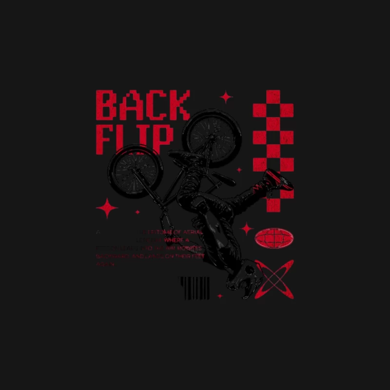 Stunt à vélo avec backflip Femme T-Shirt