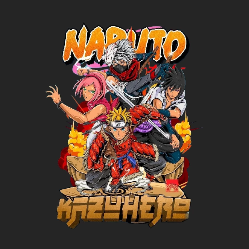 Anime Charaktere in Aktion Herren Pullover Sweatshirt