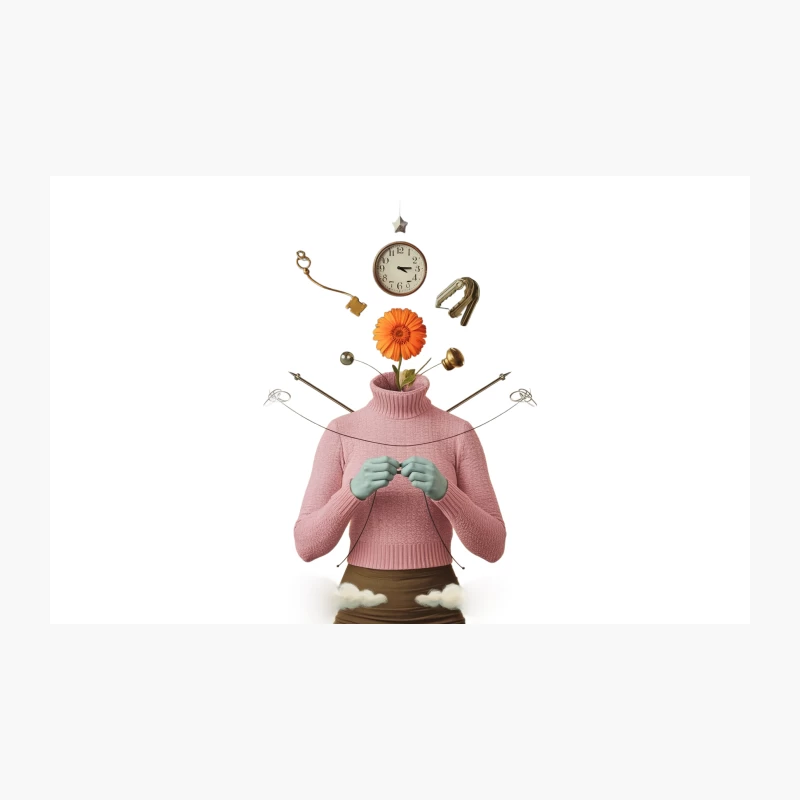 Surreal Representation of Modern Life's Juggling Act Travel Mug