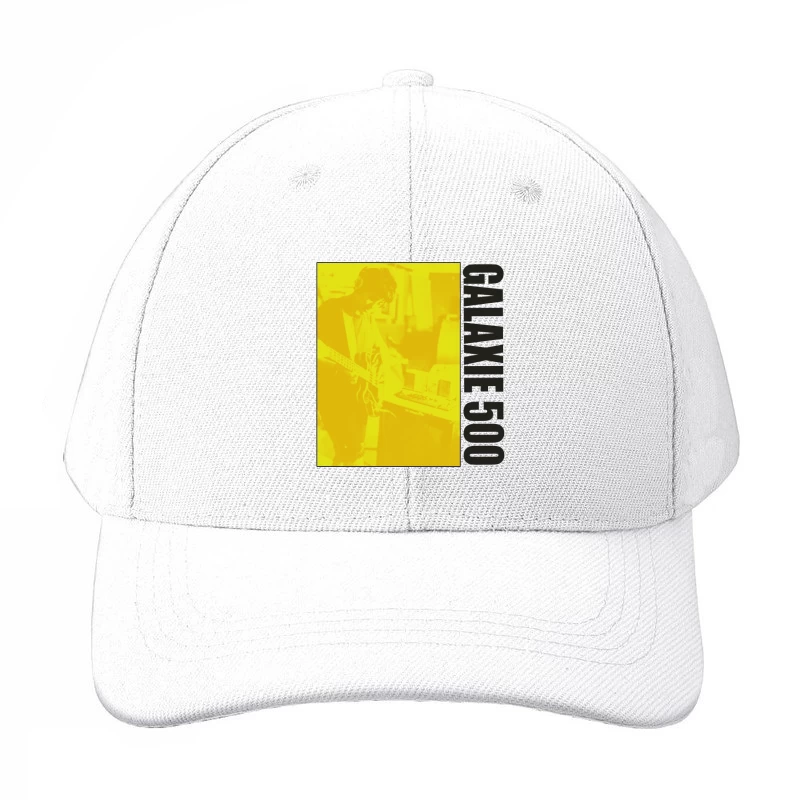 Galaxy 500 Yellow-Filtered Album Cover with Guitarist Baseball Cap