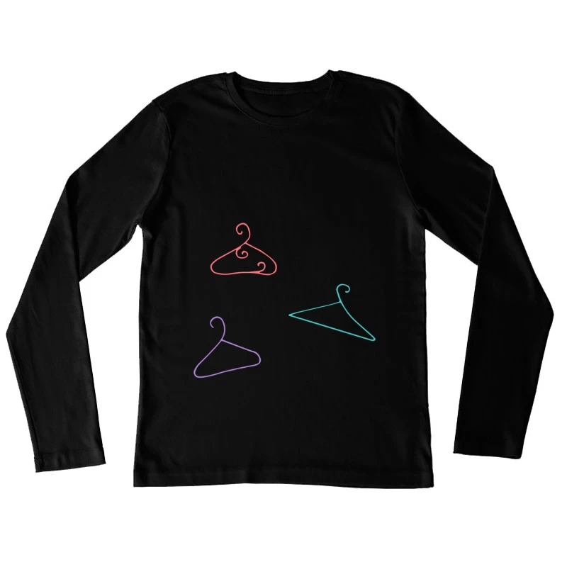 Cintres Artistiques Colorés Femme Manches Longues T-Shirt