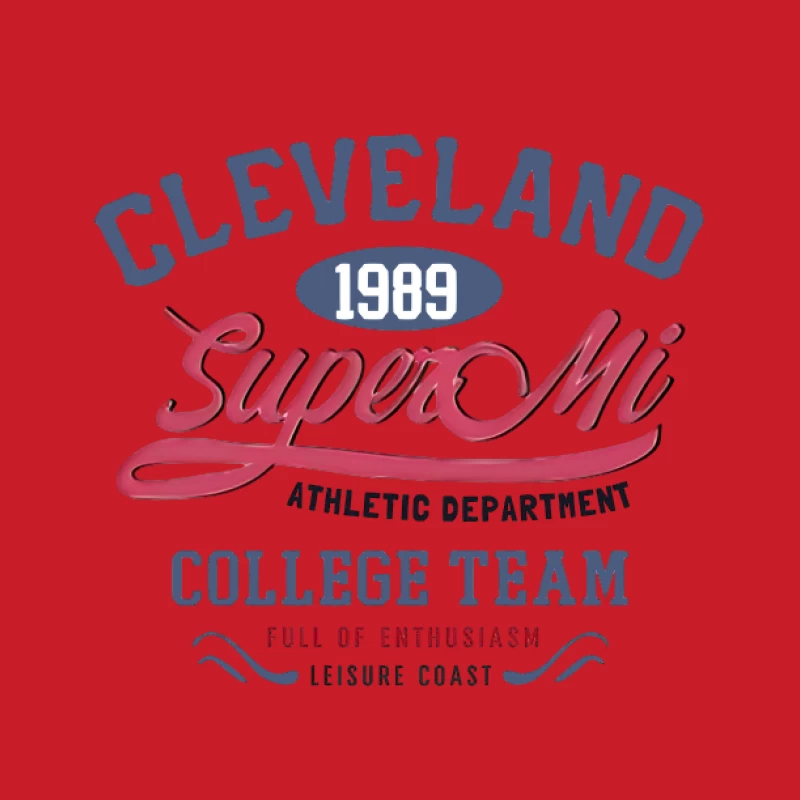 Design de l'Équipe Collégiale Cleveland Super Mi Homme Sweat à capuche