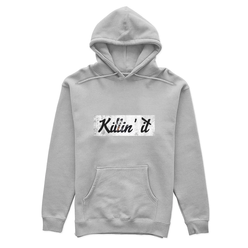 Urban Graffiti Art with Motivational Typography Female Pullover Hoodie