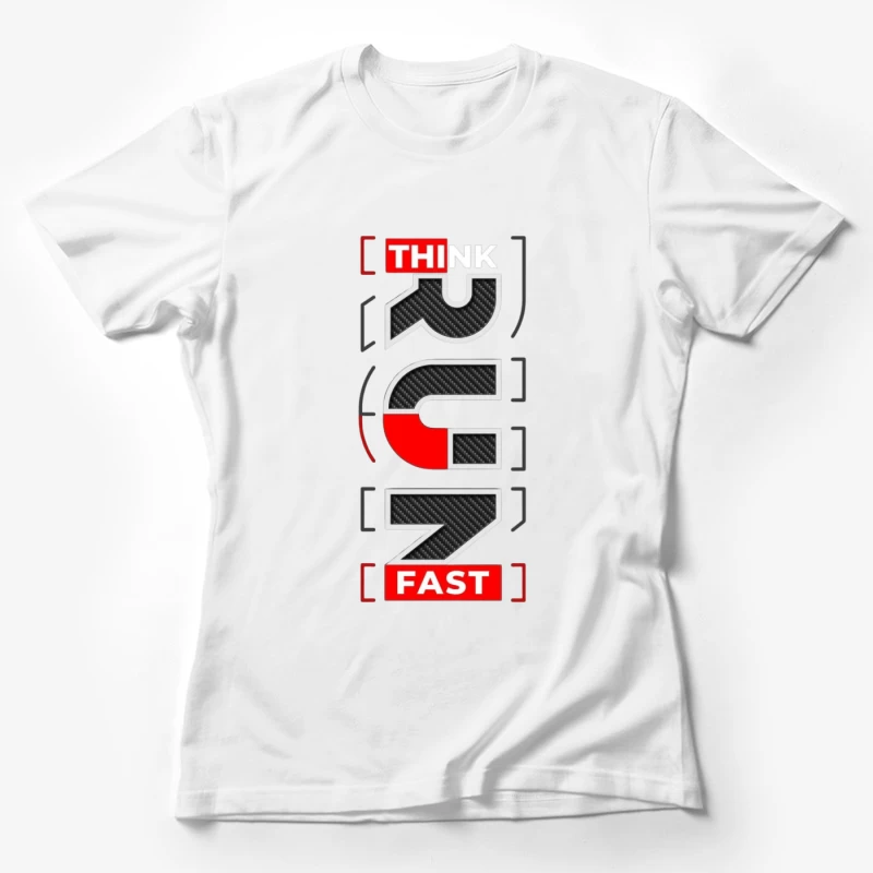 Creative Logo Design with Typography Female T-Shirt