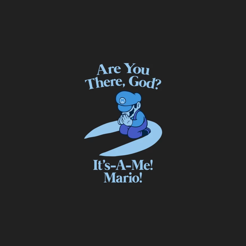Mario's Humorous Prayer: Video Game Meets Religion Bucket Hat