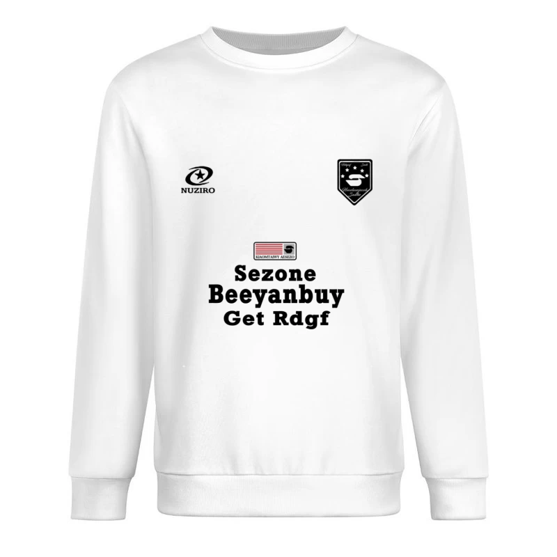 Grafikdesign mit Text und Symbolen Herren Pullover Sweatshirt