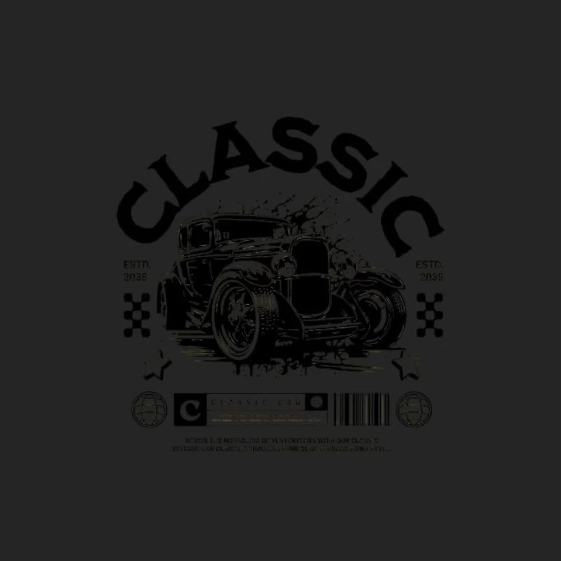 Klassisches Auto-Design mit Retro-Stil Herren Pullover Sweatshirt