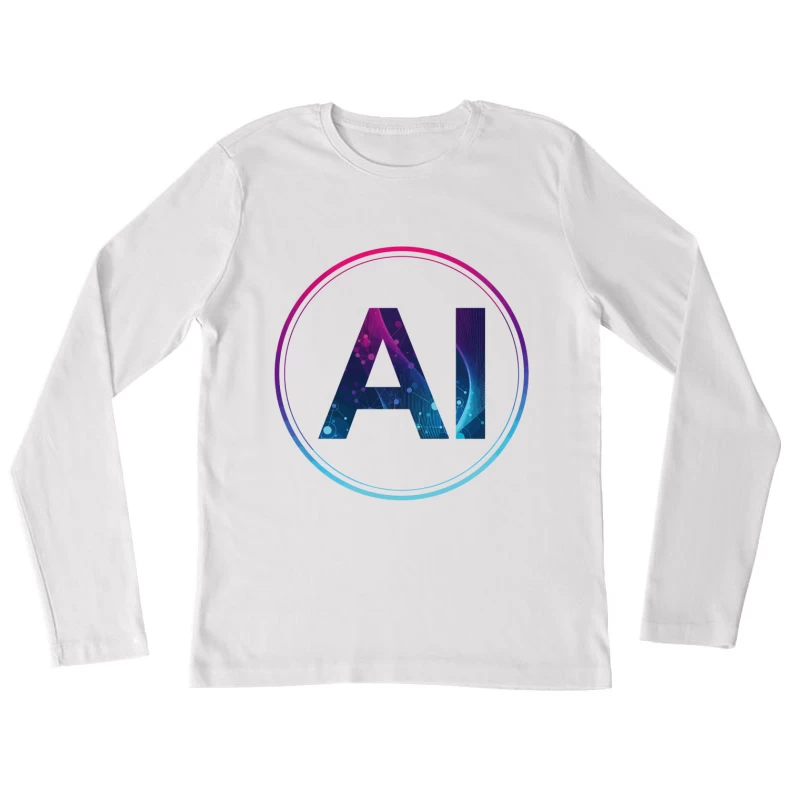 Futuristic AI Network – A Vision of Digital Innovation Female Long Sleeve T-Shirt