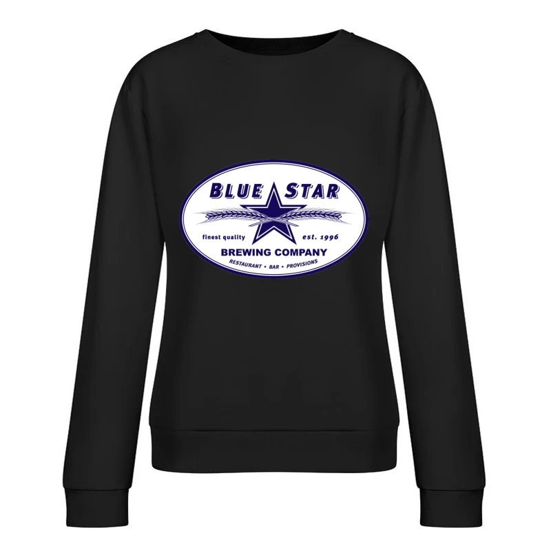 Blue Star Beer Female Pullover Sweatshirt