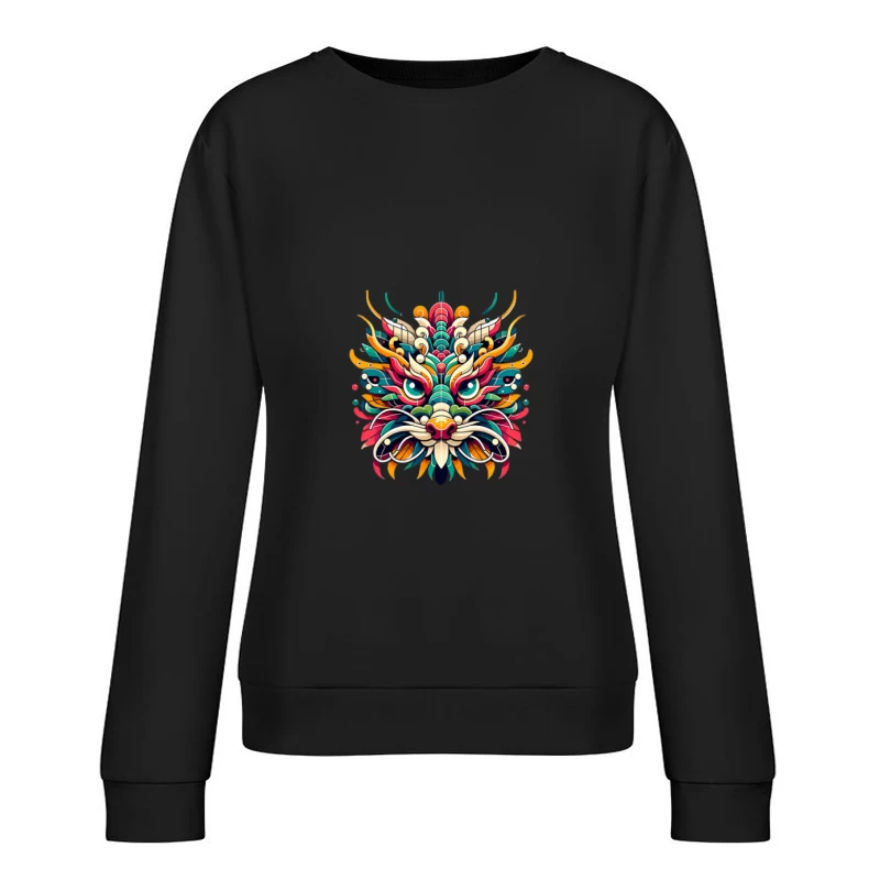 Buntes Tigerdesign Damen Pullover Sweatshirt