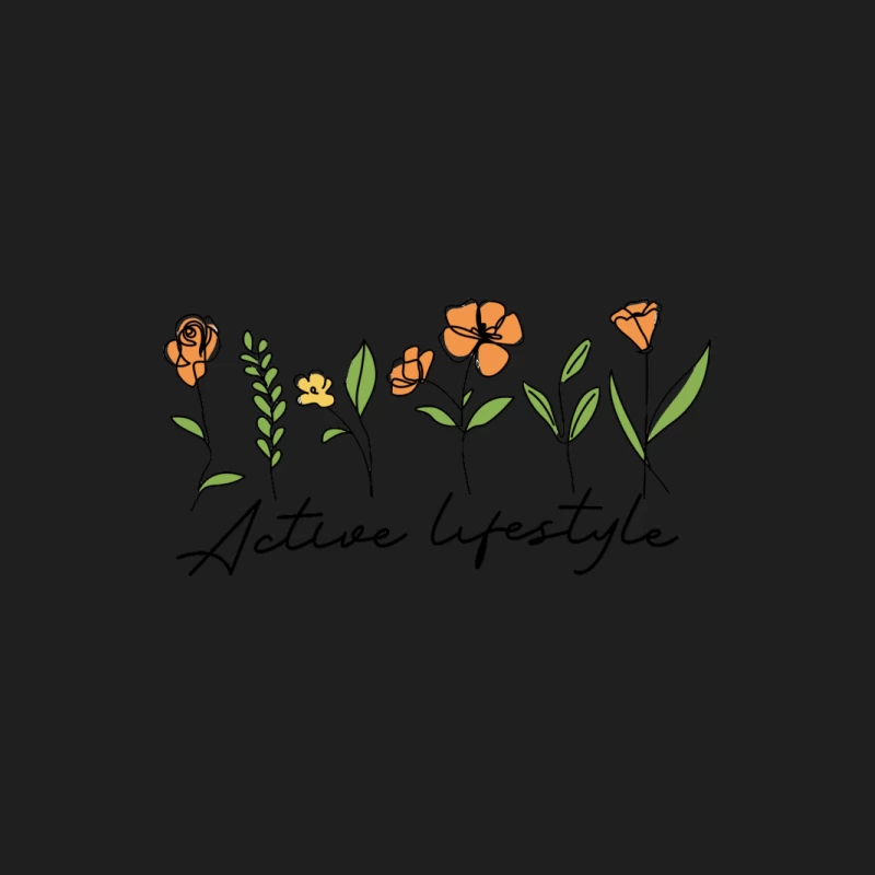 Aktiver Lebensstil mit floralen Designs Herren Tanktops
