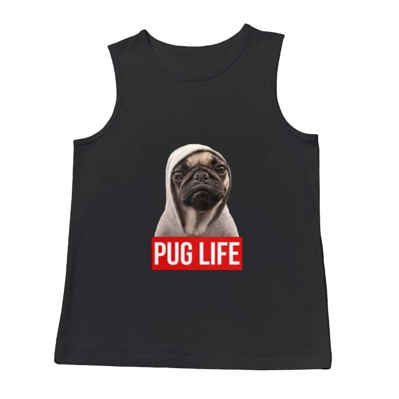 Pug avec sweat à capuche: Vie de Pug Homme Débardeur