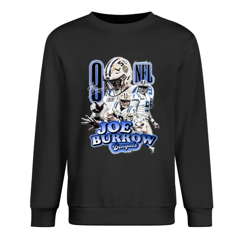 Joe Burrow NFL Bengals Collage Herren Pullover Sweatshirt