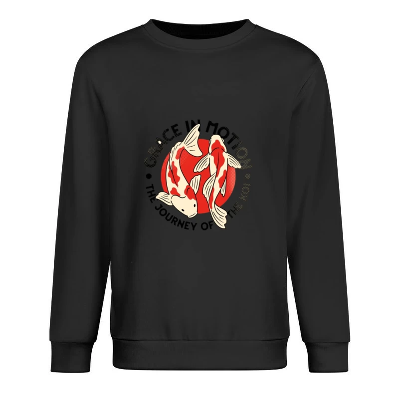 Voyage des Koi: Grâce en Mouvement Homme Sweat-shirt à enfiler