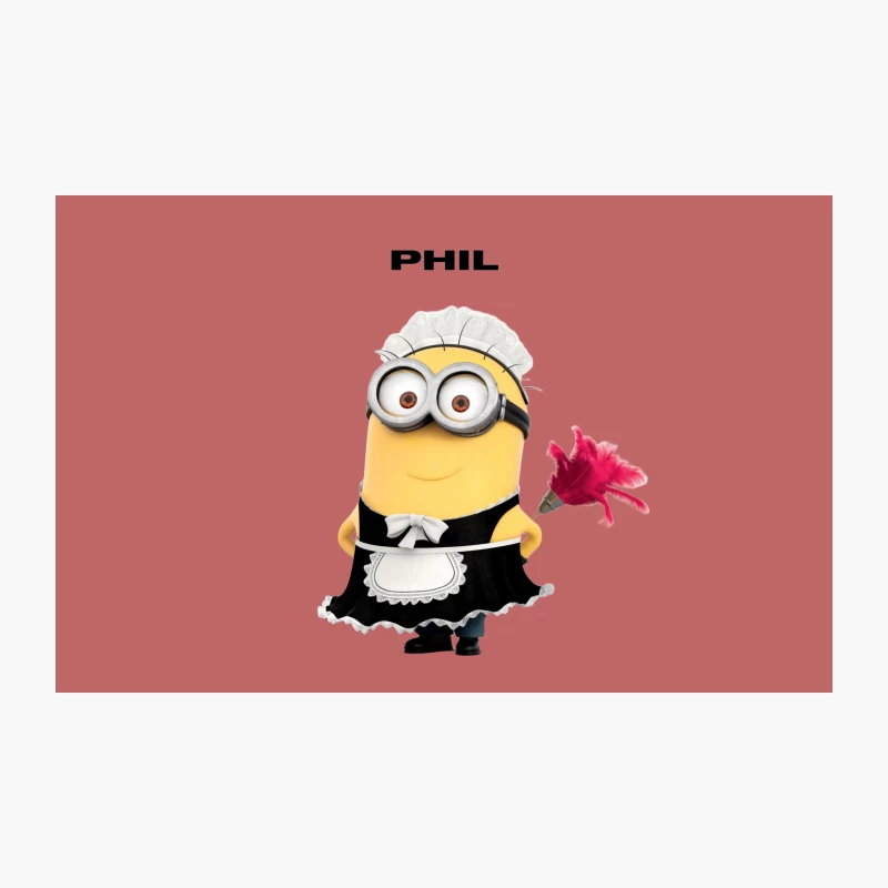 Minion Phil in Maid Costume from Despicable Me Travel Mug