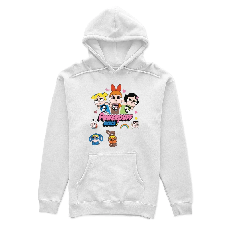 Kawaii Powerpuff Mädchen Illustration Damen Pullover Hoodie