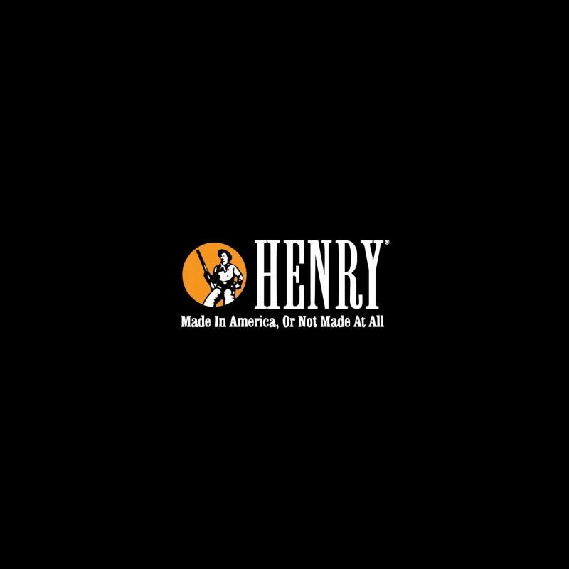 Henry Rifles Vintage Logo with American Manufacturing Slogan iPhone Case