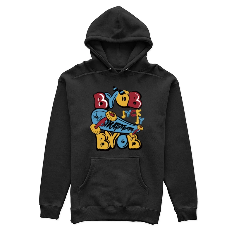 Bunte Skateboard-Kunst mit Graffiti Damen Pullover Hoodie