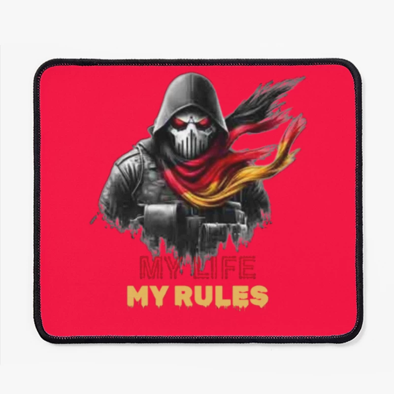Rebel Symbolism with Personal Motto Mouse Pad