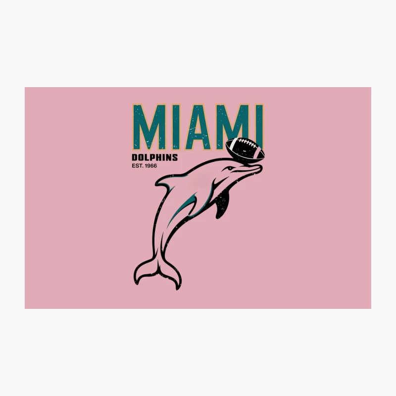 Miami Dolphins NFL Vintage Team Logo Design From 1966 Travel Mug