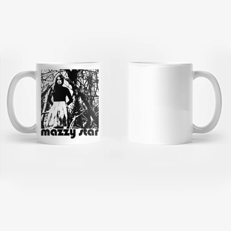 Mazzy Star Black White Coffee Mug