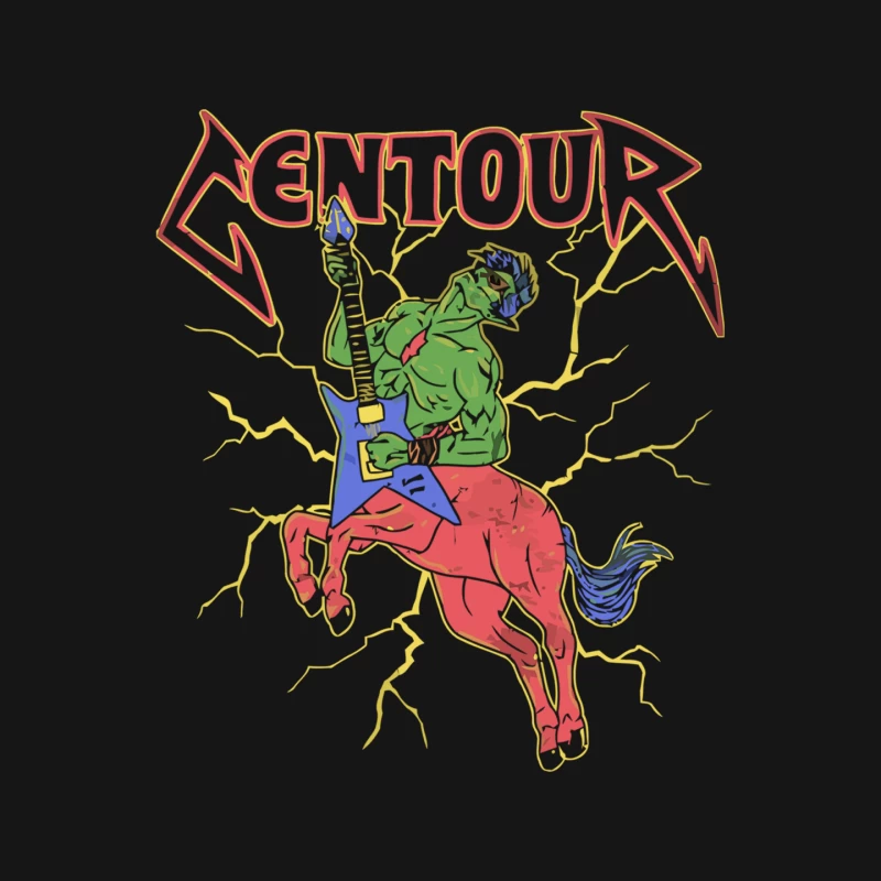 Electric Centaur: Mythical Rock Guitarist Mouse Pad